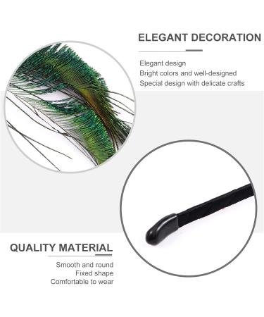 Feather Headband Carnival Peacock Feather Headdress Flapper Hair Hoop Headpiece for Dance Carnival Masquerade Fringe Show Party - Buy Online on GoSupps.com