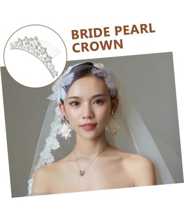 Ipetboom Pearl Hair Bands for Womens Hair Bridesmaid Hair Tie Crystal Hair Accessories Hair Combs for Women Rhinestone Jewelry Wedding Hair Clip Kids Tiara Headband Crown Women's - Buy Online on GoSupps.com