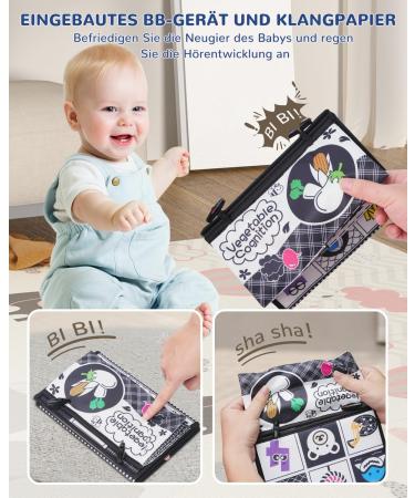 Dcsioike Baby Toys for 0-9 Months | Montessori Fabric Books & Mirror - Perfect Newborn Gifts - Buy Online on GoSupps.com