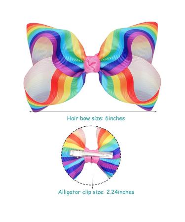 Midodo 10-Piece Girls Hair Clip Set Large 6 Inch Loop Hair Accessories for Children Perfect for All Hairstyles - Buy Online on GoSupps.com