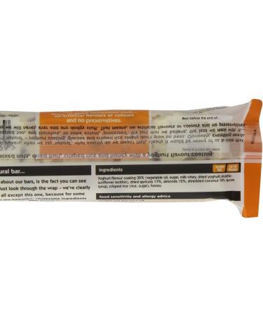Eat Natural - Almond & Apricot Bar - Yoghurt Coated - 50g x 12 - Buy Online on GoSupps.com