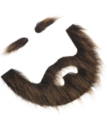 FOMIYES 4 Sets Beard Dress up Jesus Beard Wizard Beard Full Beard Mustache Beards for Costumes Plush 20.00X13.00X0.50CMx4pcs Multix4pcs - Buy Online on GoSupps.com