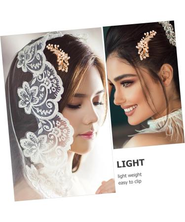 MAGICLULU Accessories Hair Side Comb for Girl Bride Hair Side Comb Tiara Hair Comb for Women Pearl Hair Comb European and American Headgear Crown Hair Accessories Women's Rhinestones - Buy Online on GoSupps.com