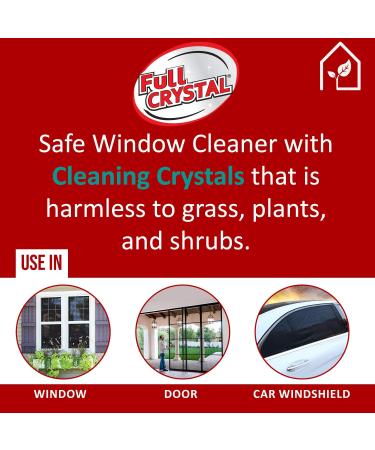 Full Crystal Refill Kit - 4 Oz. Crystal Powder Exterior Window Cleaner Packets - Cleans 40 Windows - 4 Ounce (Pack of 2) - Buy Online on GoSupps.com