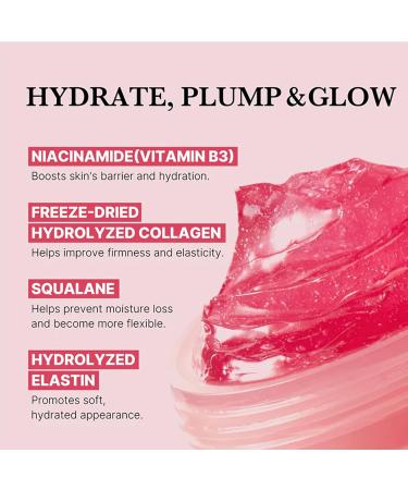 Collagen Jelly Face Serum Collagen Jelly Cream with Niacinamide & Hydrolyzed Collagen Korean skincare Face Serum Moisturiser - Boosts Skin's Barrier Hydration and Glow For All Skin Types(100G) - Buy Online on GoSupps.com