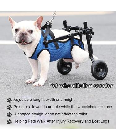 Disability Dog Wheelchair Small Pet Back Leg Wheelchair Adjustable Lightweight Dog Wheelchair Dog Mobility Aid Trolley with Wheels Rehabilitation of The Back Legs of The Dog Medium - Buy Online on GoSupps.com