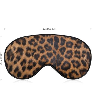 Leopard Skin Sleep Mask for Women - Adjustable Eye Shades with Elastic Strap for Ultimate Comfort - Buy Online on GoSupps.com