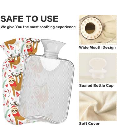 Cute Sloth Hot Water Bottle with Cover - 2L for Pain Relief & Cramps | Ideal for Hand & Feet Comfort - Shop Internationally - Buy Online on GoSupps.com