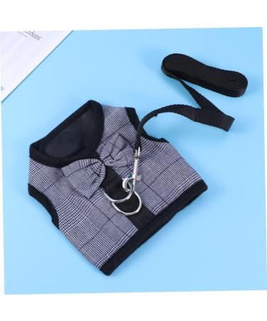 Minkissy 2-Piece Hamster Leash Set - Ferret & Guinea Pig Harness Chinchilla Costume & Rabbit Vest - Sizes Gray & Black - Buy Online on GoSupps.com