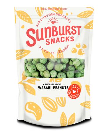 Sunburst Spicy & Crispy Wasabi Peanuts GMO Free Recyclable & Resealable Pouch 1kg - Buy Online on GoSupps.com