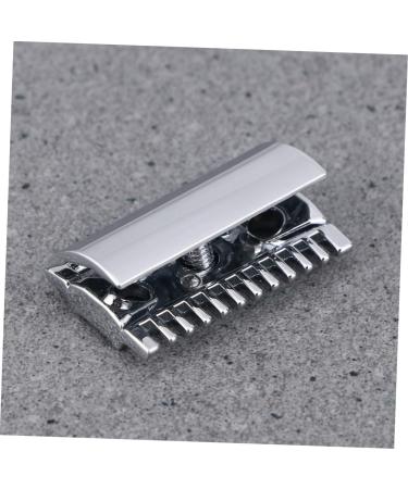 Hapinary Long-Lasting Metal Safety Razor Head | Replacement for Electric Shavers | Robust Men's Grooming Tool with Wooden Bracket - Buy Online on GoSupps.com