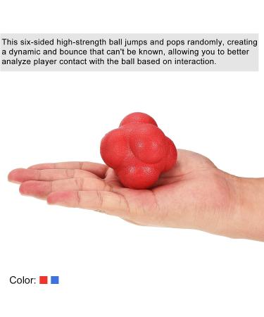 TPR Bounce Reaction Ball for Speed & Agility Training - Blue/Red - Buy Online on GoSupps.com