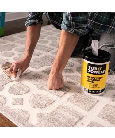 Tub O Towels TW90 Heavy-Duty 10" x 12" Size Multi-Surface Cleaning Wipes 90 Count Per Canister New Version - Buy Online on GoSupps.com