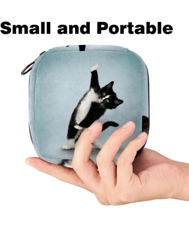 Javenproeqt Portable Women's Binding Bags - Menstrual Cup Pocket & Cute Cat Design for Teen Girls - Perfect for Periods & Tampons - Buy Online on GoSupps.com