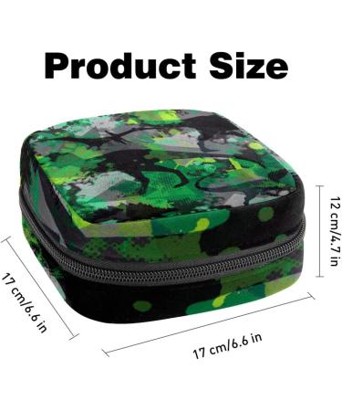 Multicolored Portable Storage Bags for Women's Bandages Tampons & More Stylish Dinosaurs Camouflage for School & Office - Buy Online on GoSupps.com
