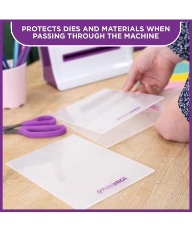 Gemini GEMMIDI-Acc-FOLD Midi Manual Die Cutting & Embossing Machine-Plastic Folder-2 Pack 6 x 9 Clear Single - Buy Online on GoSupps.com