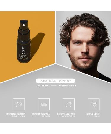 CRVFT Exploration + Travel Kit | Men's Grooming Set | Sea Salt Spray, Hair Paste, Hair Cream, Hair Wax | Scented Stylist Approved | Ideal Gift - Buy Online on GoSupps.com