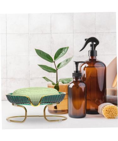 Light Luxury Soap Holder Pc Desk Toiletries Green 15X10X7CM - Buy Online on GoSupps.com