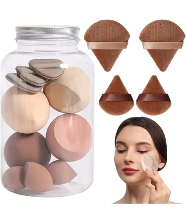 Makeup Sponge Blender Soft Makeup Sponge Beauty Sponge & Powder Puff Versatile Wet & Dry Use Long Lasting for Women Light Coffee - Buy Online on GoSupps.com