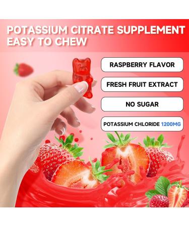 2 Pack Potassium Gummies for Adults Potassium Chloride Gummies 1200mg Support Leg Cramps & Electrolyte Balance Strawberry Flavor 120 Count 120 Count (Pack of 1) - Buy Online on GoSupps.com