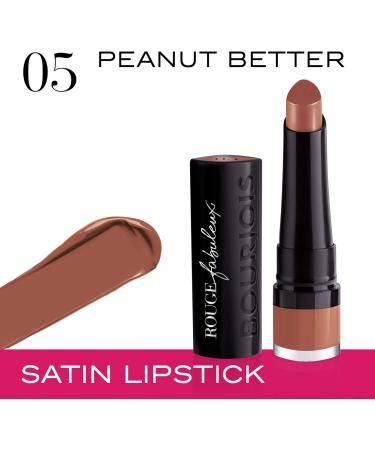 Bourjois Rouge Fabuleux Lipstick 005 Peanut Better 2.3g - Long-Lasting Color (Pack of 1) - Buy Online on GoSupps.com