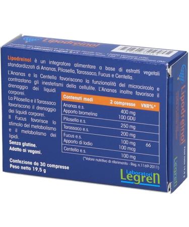 Legren Laboratories Lipodreinol 30 tablets - Buy Online on GoSupps.com