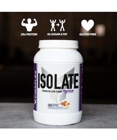 FINAFLEX Isolate Peanut Butter - 2 lb - 25 Grams of Iso Protein Per Serving - Milkshake-Like Taste - Zero Sugar Zero Fat & Gluten Free - 30 Servings - Buy Online on GoSupps.com