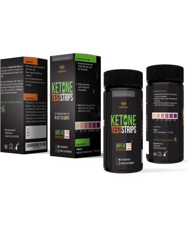 Ketone Strips - 125 Urinalysis Test Strips for Keto Diet Ketosis Monitoring - Buy Online on GoSupps.com