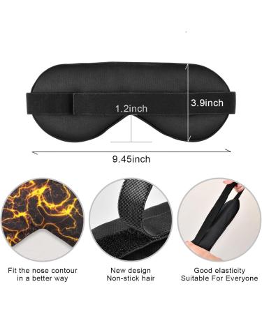 Marble Gold Texture Sleep Mask - Light Blocking Eye Mask for Comfortable Sleep Travel & Naps | Adjustable Soft Blindfold for Men & Women - Buy Online on GoSupps.com
