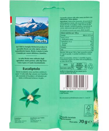  Ricola Ricola Swiss Herbal Sweets 70g - Buy Online on GoSupps.com