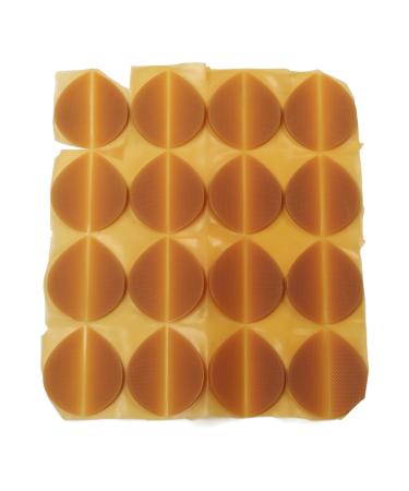 16 Pairs Convenient Shoe Heel Repair Patches Improve Walking Stability Worn Side Heel Patches for All Shoes (Yellow)