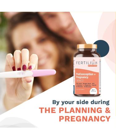 Organic Children's Vitamins for Women | Folic Acid Inositol Q10 B12 & 9 Minerals - 60 Vegetarian Capsules for Fertility & Pregnancy - Buy Online on GoSupps.com