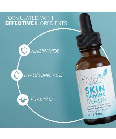 Skin Firming Serum with Niacinamide, Vitamin C, Hyaluronic Acid - Acne & Wrinkle Serum for Sensitive Skin - 1 Fl Oz - Buy Online on GoSupps.com