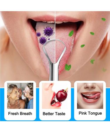 Professional Stainless Steel Tongue Scraper | 100% Medical Grade | Banish Bad Breath | Maintain Oral Care - Buy Online on GoSupps.com