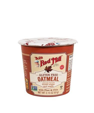 Bob's Red Mill Gluten Free Oatmeal Cup Brown Sugar & Maple 2.15oz (Pack of 12) - Delicious and Convenient Breakfast Option - Buy Online on GoSupps.com