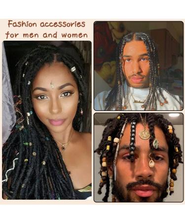 Dreadlock Hair Jewelry Set - 241 Pcs Metal Loc Rings, Cuffs, Coils, Beads - Black Women's Braids Decorations - Buy Online on GoSupps.com
