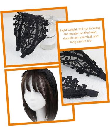 Beavorty boho head kerchief headbands lace black glitter headband fabric black lace headbands lace headbands for women headband with pearls lace headdress the fabric girl cloth Miss - Buy Online on GoSupps.com