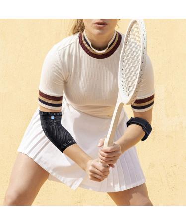 ABYON Medical Grade Elbow Compression Sleeve + Tennis Elbow Brace (3pcs) | Support Gear for Elbow Pain, Tendonitis, Arthritis | Men and Women - Medium Black - Buy Online on GoSupps.com