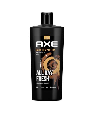 Unilever Germany Ax Dark Temptation 3in1 shower gel & shampoo for longlasting freshness and fragrance after showering dermatologically tested 700 ml