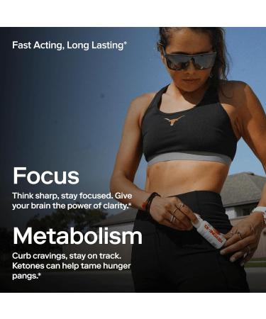 Ketone-IQ Ketone Energy Shots - 100mg Green Tea Caffeine 5g Exogenous Ketones and B Vitamins - 24 On The Go Caffeine Shots - Fast Acting Energy Drink (Peach) Peach 2 Fl Oz (Pack of 24) - Buy Online on GoSupps.com