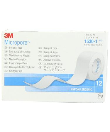 Medical Tape Micropore Paper 1 Inch X 10 Yards NonSterile 120 Per Case