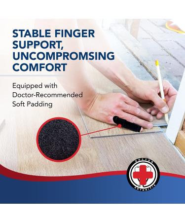 Doctor Developed Finger Splint - Fits Ring, Index, Pinky & Middle - Trigger Finger, Arthritis, RSI - 2 Sizes (L/XL) - Handbook Included - Buy Online on GoSupps.com