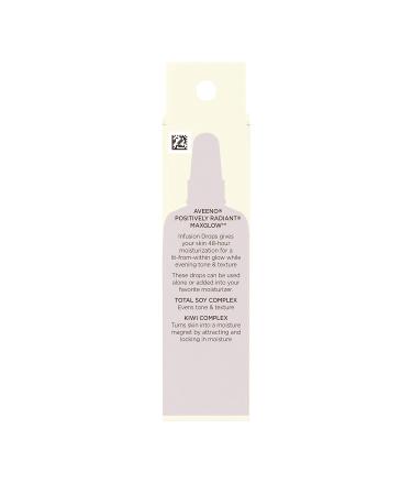 Aveeno Positively Radiant MaxGlow Infusion Drops with Moisture Rich Soy & Kiwi Complex Hypoallergenic Non-Comedogenic Paraben- & Phthalate-Free Moisturizing Facial Serum 0.17 fl. oz - Buy Online on GoSupps.com