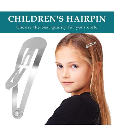 Lusofie 60Pcs 2 Inch Metal Hair Snap Clips for Women Girls with Storage Box - Gold, Silver, Black | Simple Snap Barrettes - Buy Online on GoSupps.com