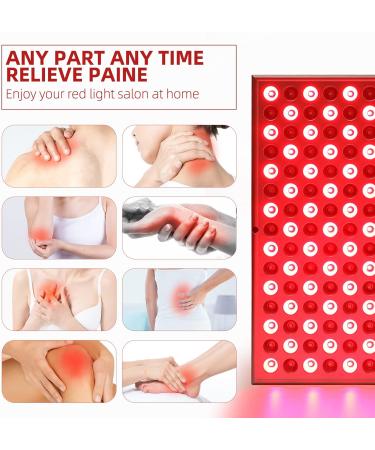 Red Light Therapy Device - 45W LED Panel 660nm/850nm for Skin Beauty, Pain Relief, Muscle & Joint Health - Buy Online on GoSupps.com
