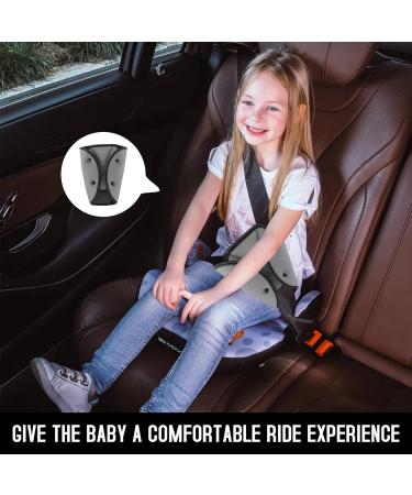 Kuryt Seat Belt Adjuster for Kids - 2PCS Seat Belt Pads for Safety and Comfort - Triangle Positioners for Baby Toddlers - High Elastic Sponge - Grey - Buy Online on GoSupps.com