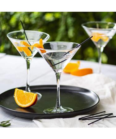 5 Inch Black Disposable Plastic Stir Straws 1000 Count - Coffee & Cocktail Sip Stirrers - Buy Online on GoSupps.com