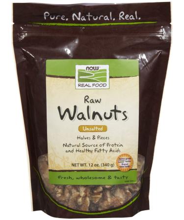 Now Foods Real Food Raw Walnuts Unsalted 12 oz (340 g)