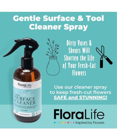 Floralife Surface Cleaner - Gentle Multi-Surface Spray for Flower Vases & Tools - 8oz | Eco-Friendly Cleaning Solution - Buy Online on GoSupps.com
