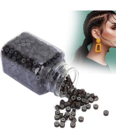 Hair Extension Loops Hair Extension Tool Lined Micro Beads for Beauty Salons Highlight Hair Extension Hair Extension Hair Salons(3#dark brown) - Buy Online on GoSupps.com